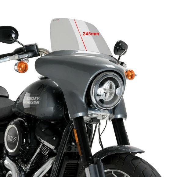 Plexiglass di ricambio Puig High Road per Softail Sport Glide - Vari colori - immagine 3