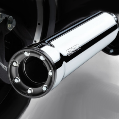 Silenziatori Cobra 3'' RPT Pro Race cromati per Sportster