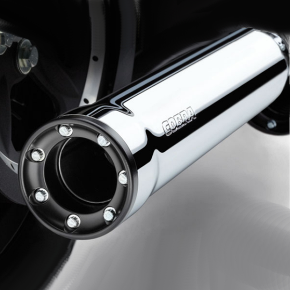Silenziatori Cobra 3'' RPT Pro Race cromati per Sportster