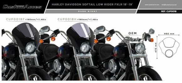 Cupolino Puig Dark Night per H-D Softail Low Rider - immagine 2