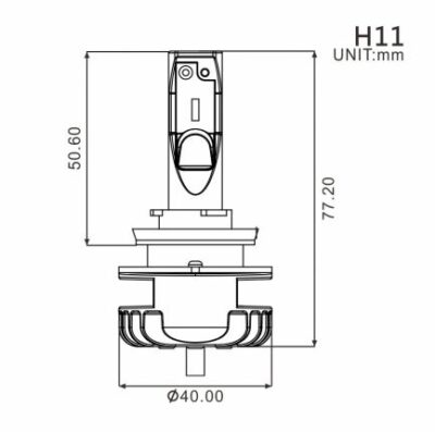 Lampadina LED H11 - immagine 2
