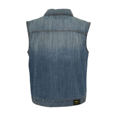 Gilet in jeans - Azzurro stone washed - immagine 2