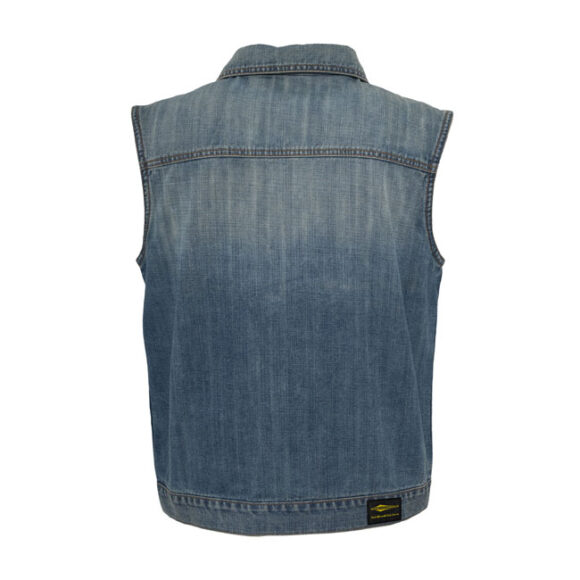 Gilet in jeans - Azzurro stone washed - immagine 2