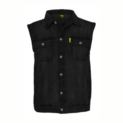 Gilet in jeans - Nero