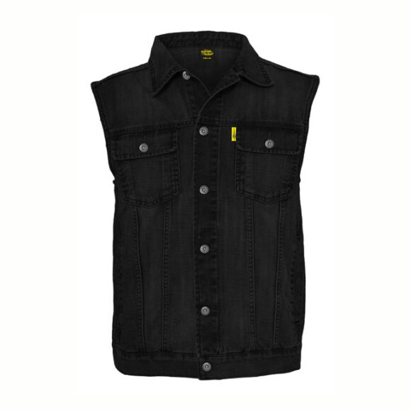Gilet in jeans - Nero
