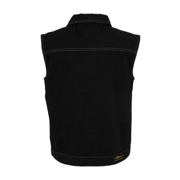 Gilet in jeans - Nero - immagine 2