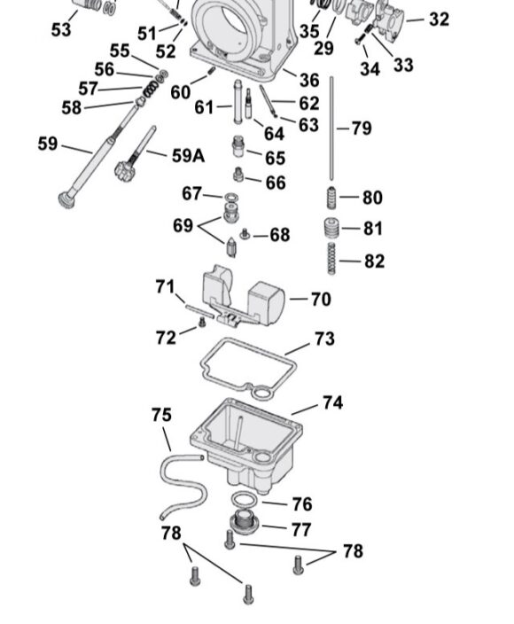 Ricambi per carburatore Mikuni HSR - immagine 2