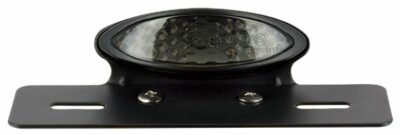 Faro posteriore mini oval - Nero / vetro fumé