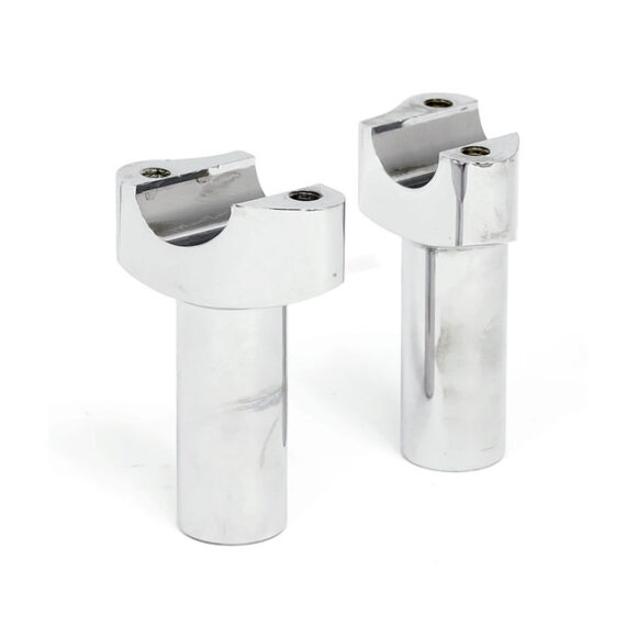 Riser dritti cromati per H-D - 9cm