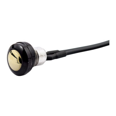 Pulsante inox bicolore - Nero/Oro
