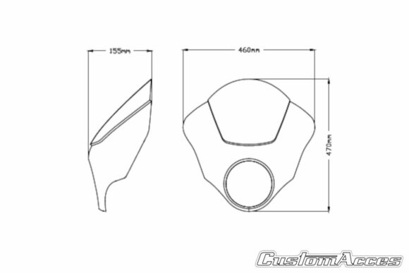 Cupolino Puig Dark Night per H-D Softail Low Rider - immagine 7