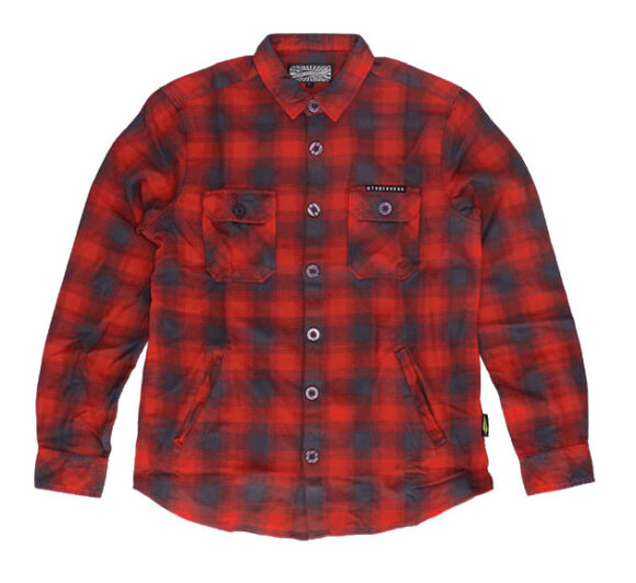 Camicia da boscaiolo in flanella MCS - Rosso/Grigio - immagine 3