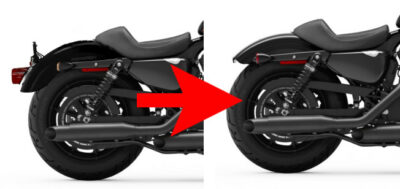 Parafango posteriore corto (specifico per Sportster 2007>2009) - immagine 4