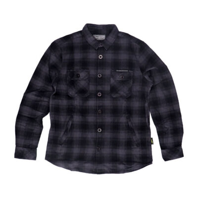 Camicia da boscaiolo in flanella MCS - Nero/Grigio - immagine 3