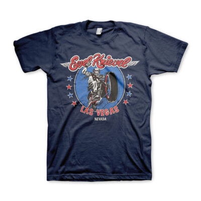 T-shirt Evel Knievel Las Vegas - Navy