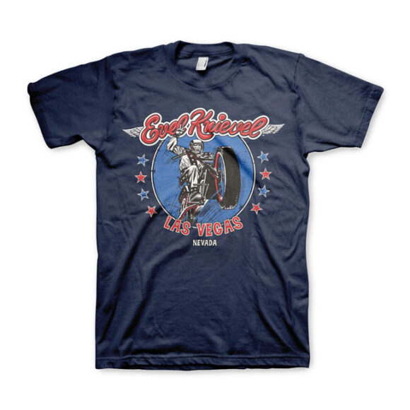 T-shirt Evel Knievel Las Vegas - Navy