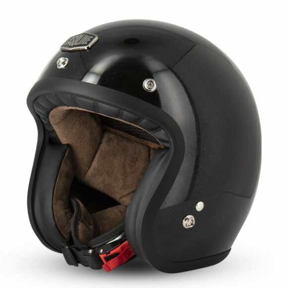 Casco Gasoline Jet S250 - Nero metal flake - immagine 4