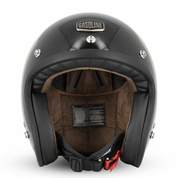 Casco Gasoline Jet S250 - Nero metal flake - immagine 3