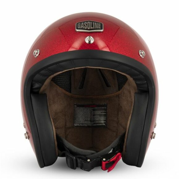 Casco Gasoline Jet S250 - Rosso metal flake - immagine 3