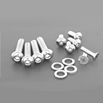 Set bulloneria cromata "Premium" per comandi manubrio H-D - immagine 2