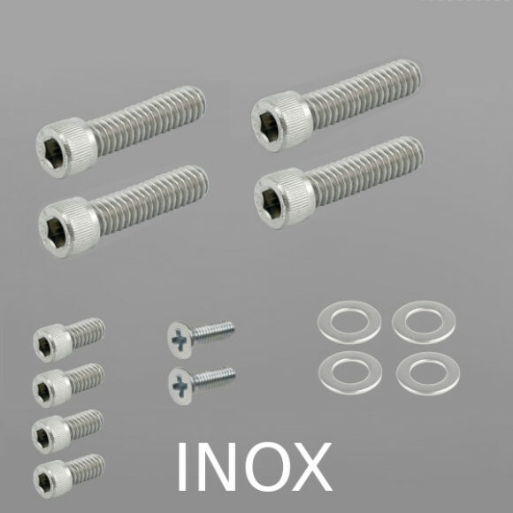 Set bulloneria INOX per comandi manubrio H-D - immagine 2