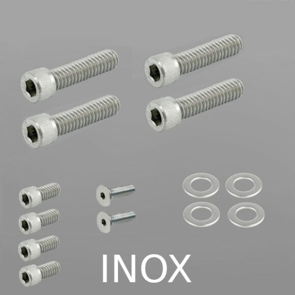 Set bulloneria INOX per comandi manubrio H-D