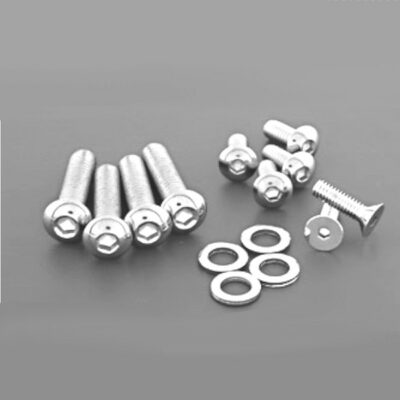 Set bulloneria cromata "Premium" per comandi manubrio H-D
