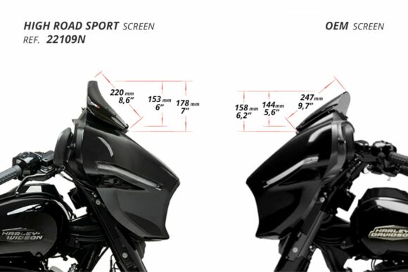 Plexiglass Puig H.R. Sport per Street Glide FLHX  - Vari colori - immagine 10