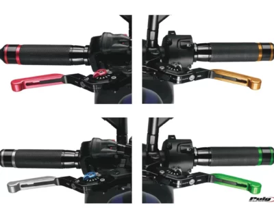 Leve regolabili Puig 3.0 per H-D Pan America RA1250 - Nero/Arancio - immagine 3