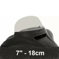 Plexiglass di ricambio da 7'' (18cm) per batwing originale H-D