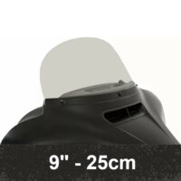 Plexiglass di ricambio da 9'' (25cm) per batwing originale H-D