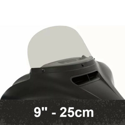 Plexiglass di ricambio da 9'' (25cm) per batwing originale H-D