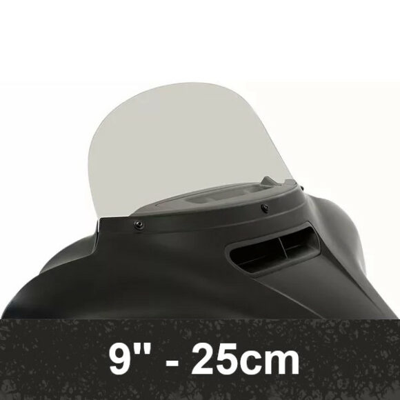 Plexiglass di ricambio da 9'' (25cm) per batwing originale H-D