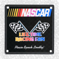Targa in metallo Nascar "Racing fan"
