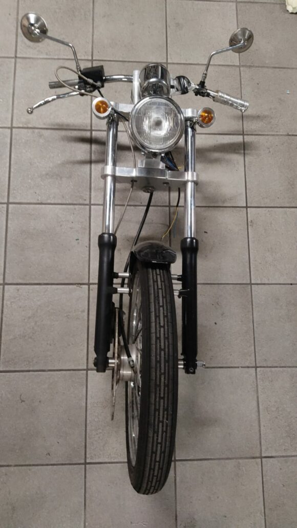 |USATO| <br> Avantreno cromato completo per Yamaha Virago 535 - immagine 6