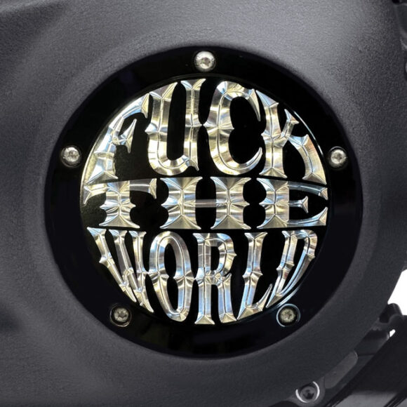 Derby cover Indian Larry "F*ck the world" per H-D - immagine 4