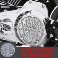 SUPER PROMO <br> Cover primaria + accensione Weall Hiro incisa a mano per Twin Cam