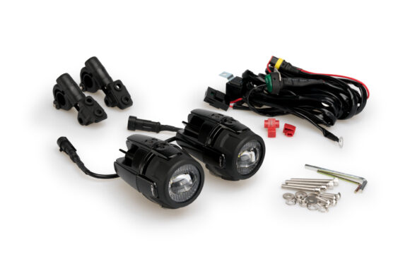 Kit completo faretti LED Puig High-Beam 40W (fari + supporti + cablaggio + interruttore) - immagine 2