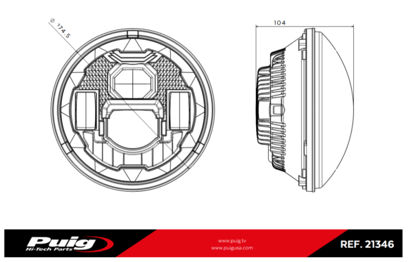 Faro anteriore Puig Lumen Z - immagine 10