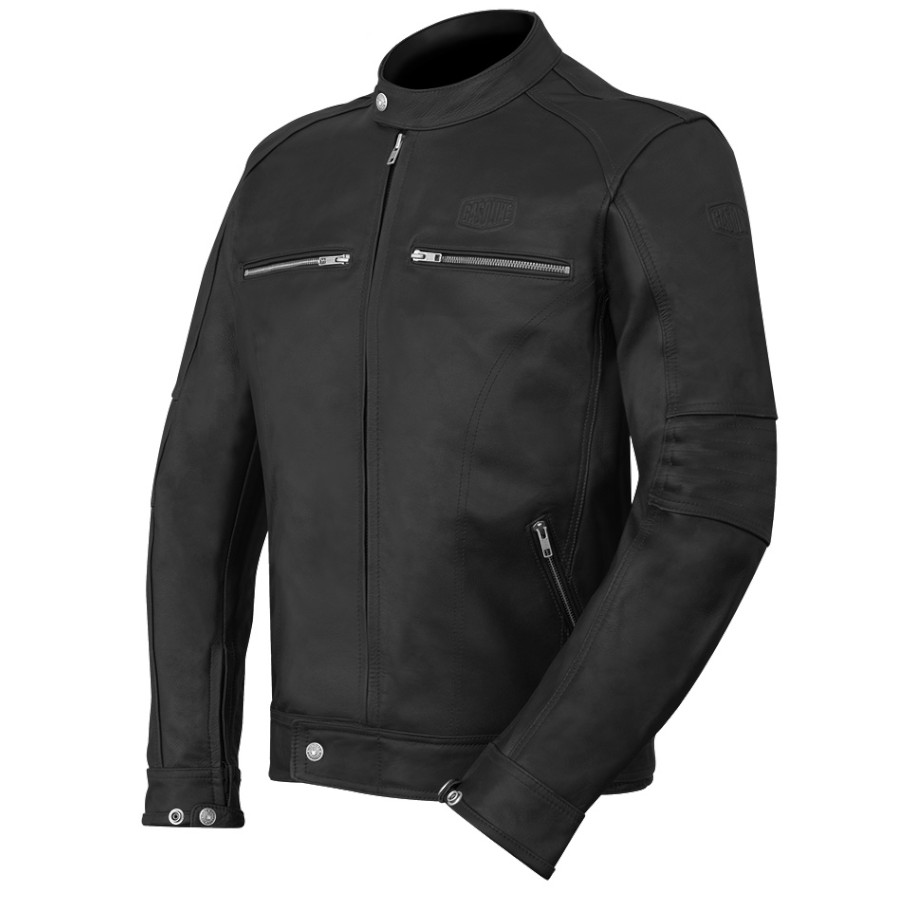 Giacca in pelle Gasoline Vintage - Nero