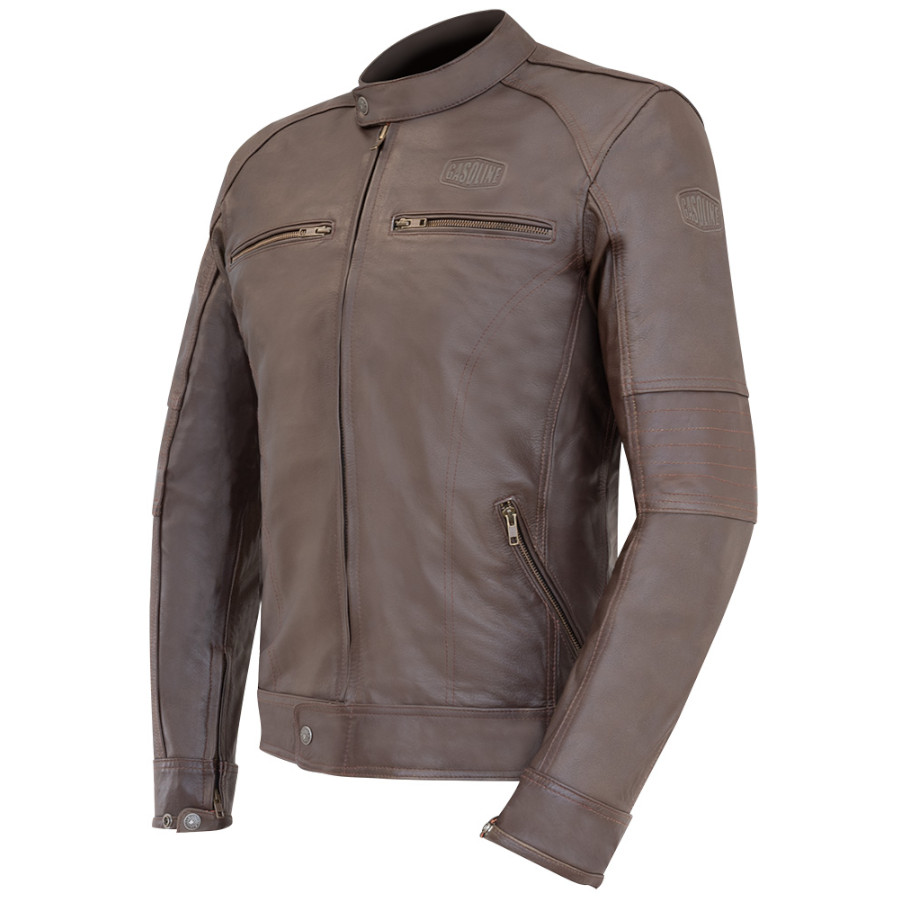 Giacca in pelle Gasoline Vintage - Marrone