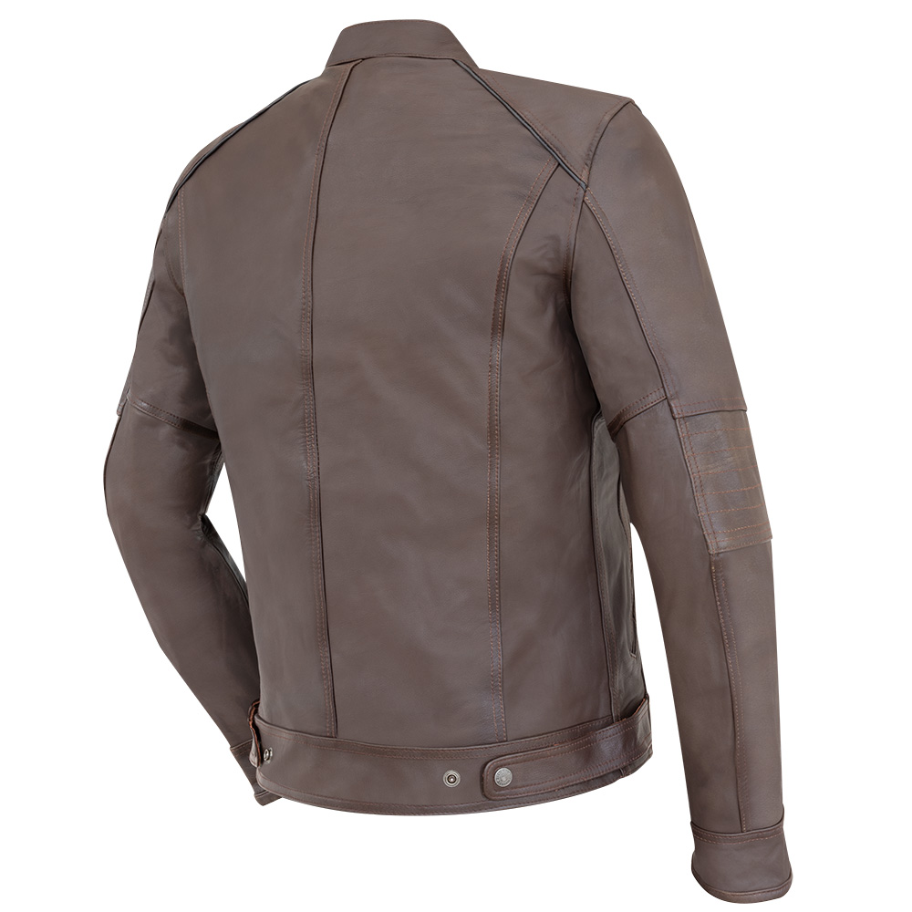 Giacca in pelle Gasoline Vintage - Marrone - immagine 4