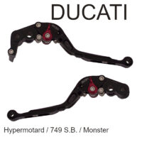 Leve racing regolabili/pieghevoli per Ducati (749 / 848 / Hypermotard 1100 / Monster 1000)