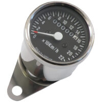 Contachilometri meccanico universale per H-D (attacco sulla ruota anteriore) - Cromo