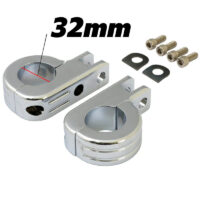 Attacchi pedane cromate per paramotore da 32mm