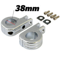Attacchi pedane cromate per paramotore da 38mm