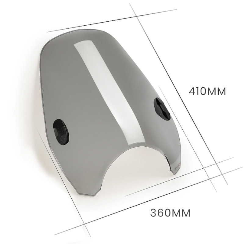 Parabrezza universale Puig Custom II - Fumé - immagine 2
