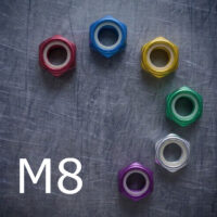 Dadi autobloccanti in Ergal M8 - Vari colori